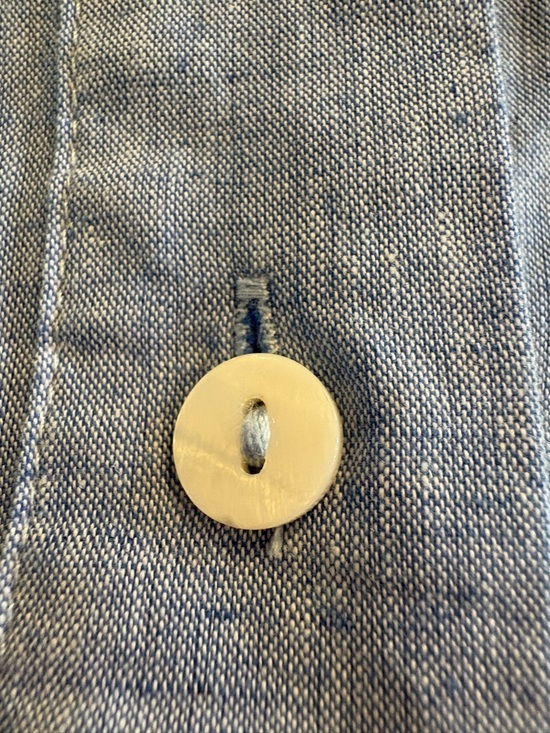 Tuckernuck Chadwick Chambray Dress | Coastal Preppy Blue | Size L - Picture 9 of 11